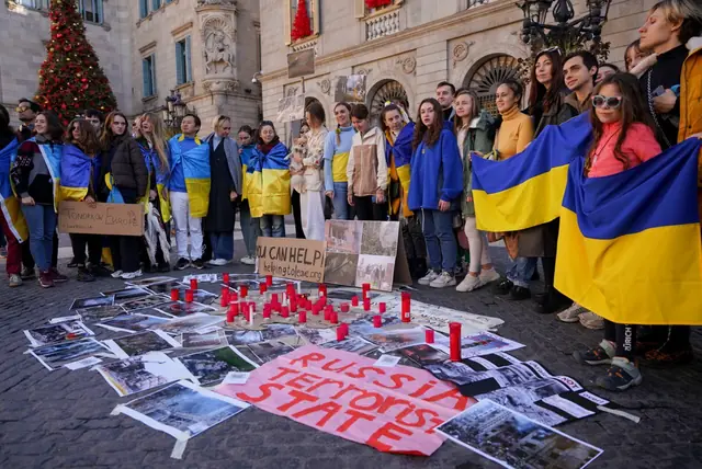 Маніфестація — Ukrainian Runners in Barcelona